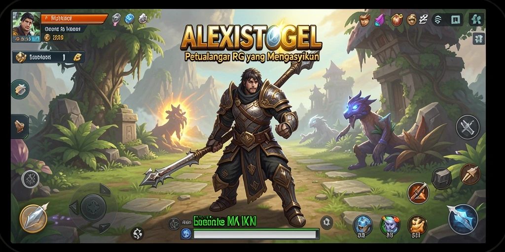 Tampilan menakjubkan dari petualangan RPG ALEXISTOGEL.
