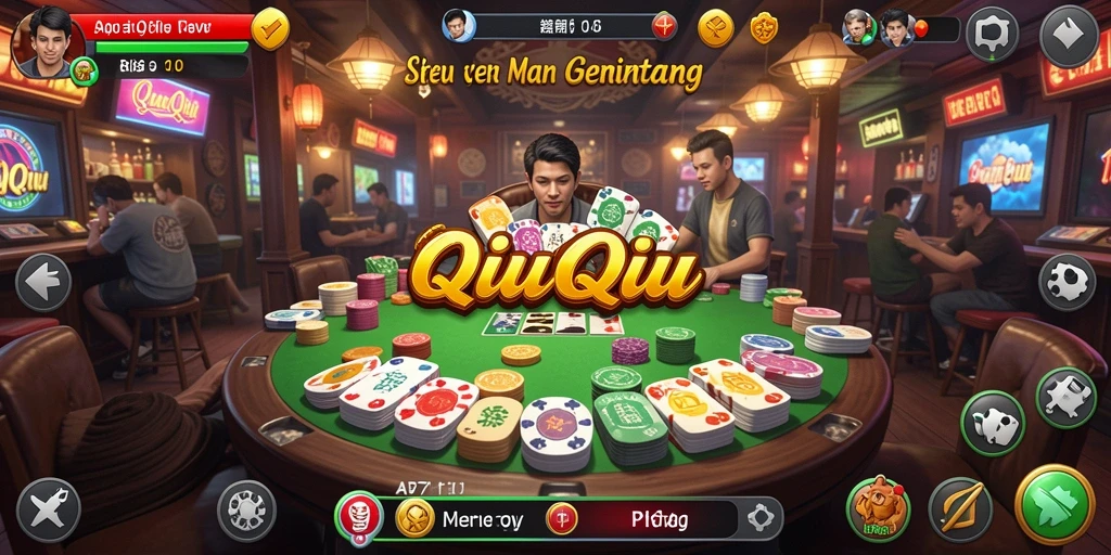 Tampilan gameplay seru QiuQiu di API77 yang menantang.