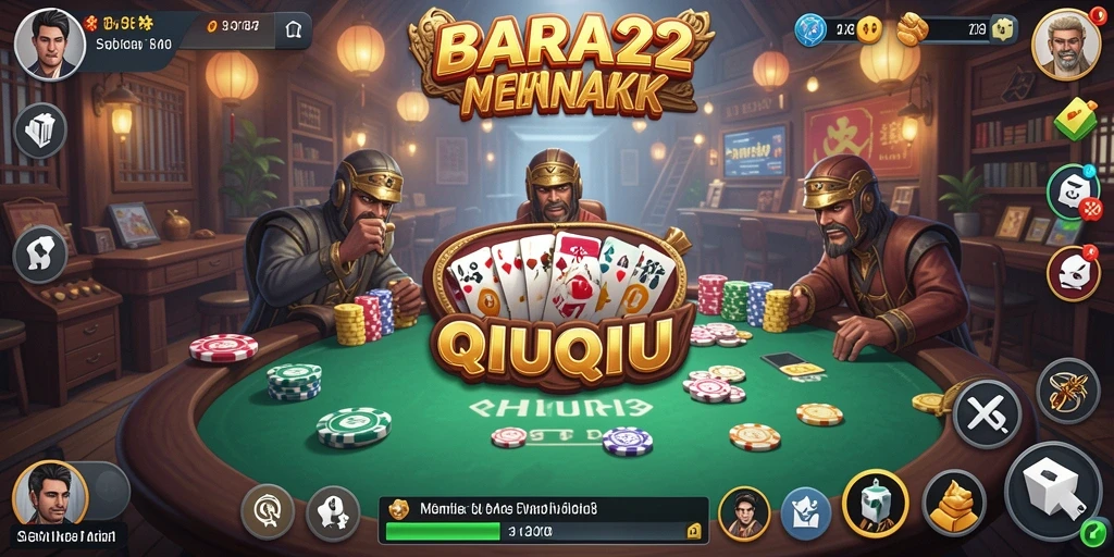 Screenshot gameplay QiuQiu yang seru dan interaktif.