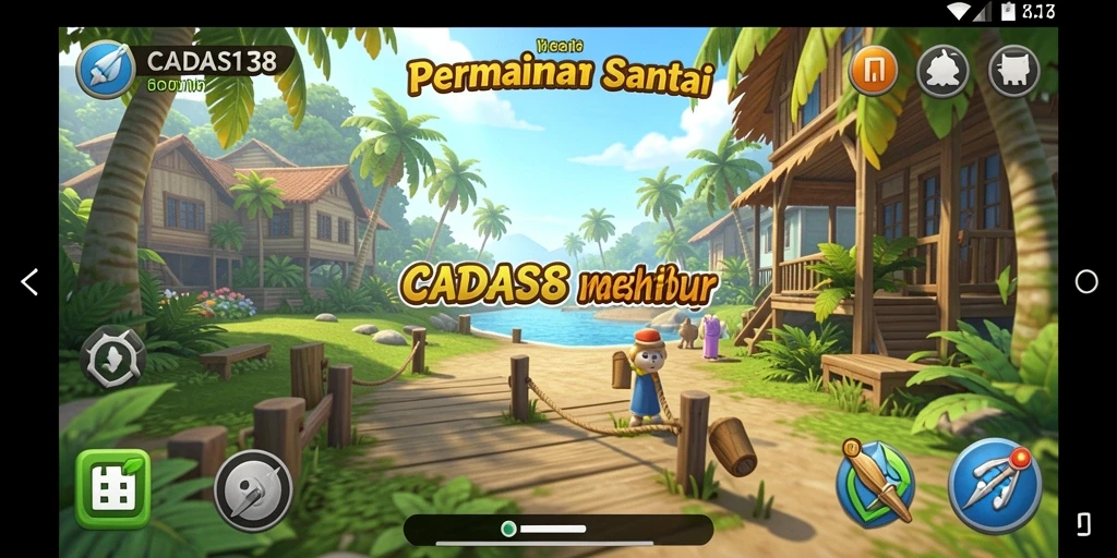 Tampilan gameplay menghibur dan penuh warna dari CADAS138.