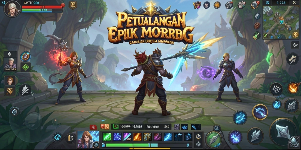 Screenshot utama GIFTRP288 menampilkan petualangan epik dalam dunia MMORPG.
