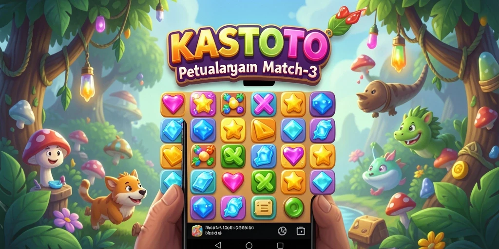 Tampilan grafis KASTOTO yang cerah dan gameplay seru.
