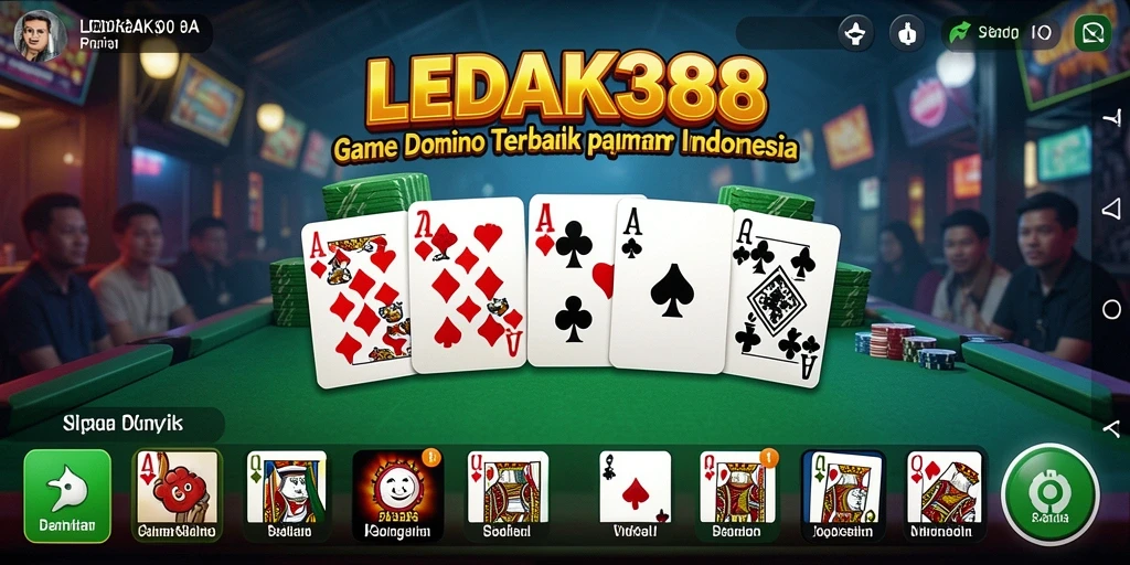 Tampilan menarik dari gameplay LEDAK388 di Domino.