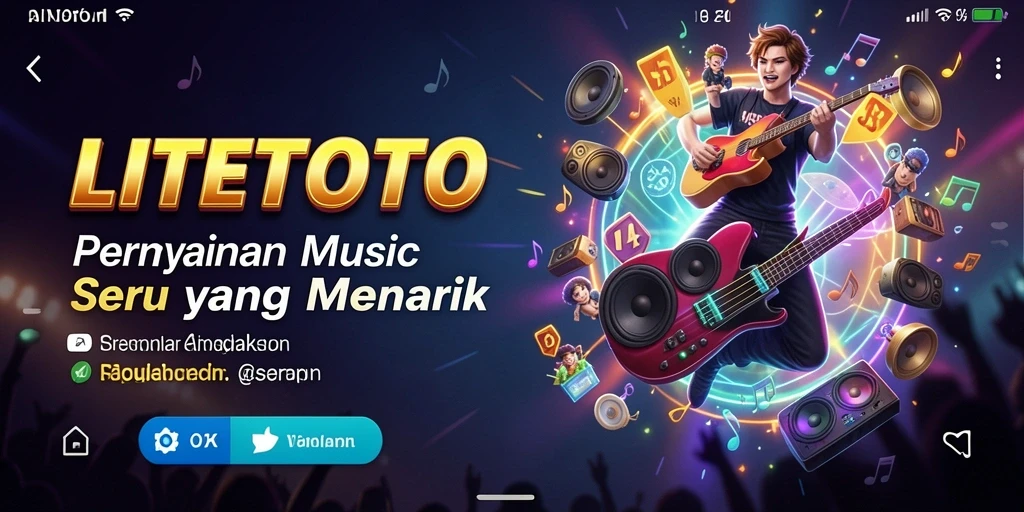 Tampilan seru gameplay LITETOTO saat memainkan lagu favorit.