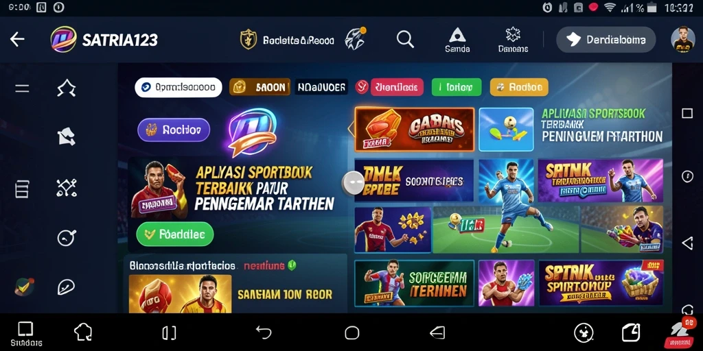 Tampilan gameplay <strong>SATRIA123</strong> yang menarik dan interaktif dalam aplikasi Sportsbook.