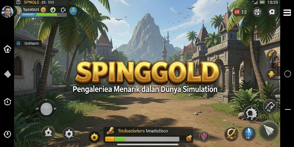 Screenshot tampilan gameplay dari SPINGOLD yang menarik.