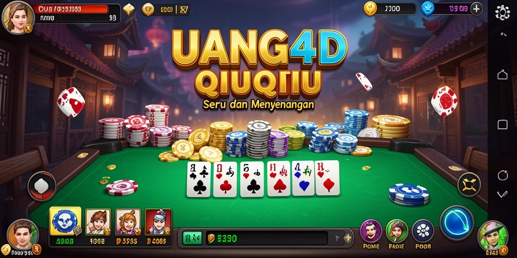 Screenshot menampilkan gameplay seru permainan QiuQiu.