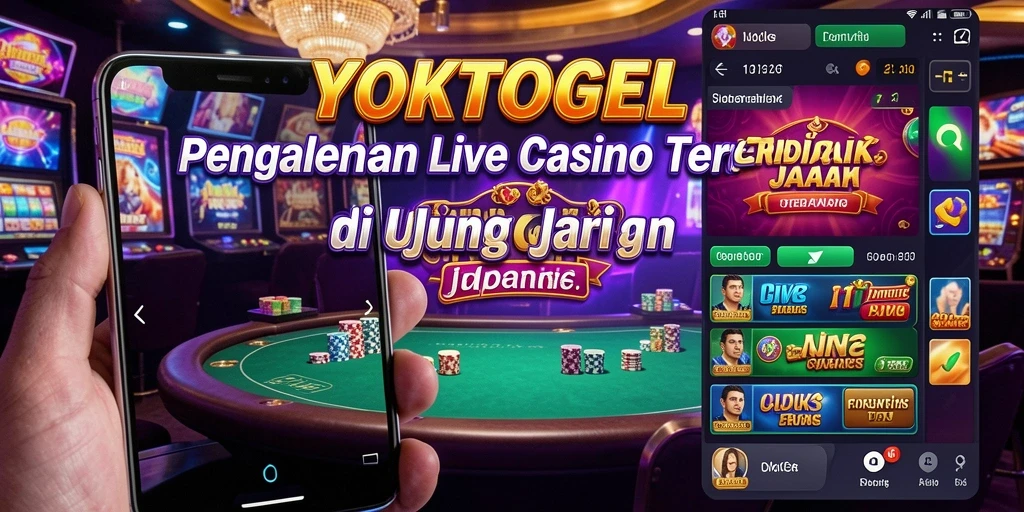 Tampilan gameplay YOKTOGEL yang mengasyikkan dengan dealer live.